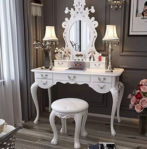 Nouvelle Coiffeuse Moderne de Luxe en Bois avec Miroir Éclairé et Rangement pour Chambre à Coucher - Product Image 2