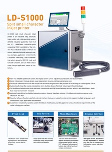 Máquina de codificación CIJ continua de velocidad rápida <span class=keywords><strong>Etiqueta</strong></span> automática de caracteres pequeños/Tarjeta/Máquina de papel - Product Image 6