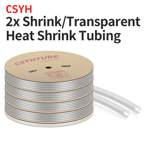 <span class=keywords><strong>Manchon</strong></span> <span class=keywords><strong>isolant</strong></span> thermorétractable transparent CSYH 2:1 pour <span class=keywords><strong>tuyau</strong></span> PE, protection étanche des fils, 25mm 30mm - Product Image 3