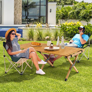 Mesa de Picnic Portátil Ligera de Aluminio, Plegable, Muebles de Exterior para Camping y Barbacoa con Bolsa de Transporte, Diseño Moderno Rectangular - Product Image 2