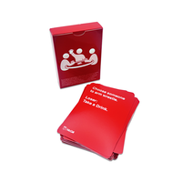 Échantillon de cartes de jeu personnalisées gratuites pour l'apprentissage, avec boîte cadeau, service de conception d'impression sur mesure, jeu de cartes à boire