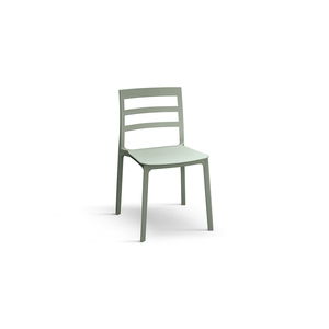 Ensemble de 4 chaises Luca en polypropylène vert pour salle à manger, intérieur et extérieur - Product Image 1