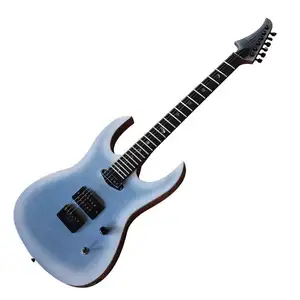 Factory Outlet 6String Blue Alien ELM Electric Guitar,24 Frets,Redwood Fretboard