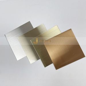 Plaque en acier inoxydable M58 304, finition brossée décorative n°4, colorée, norme JIS, épaisseur personnalisable, pliage, découpe - Product Image 1