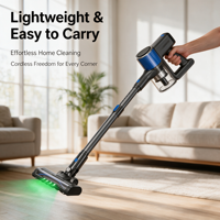 Aspirateur sans fil léger pour la maison, 6 en 1, aspirateur à main, facile à nettoyer, pour sols durs, tapis, carrelage, escaliers, canapé