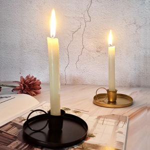 Suministro de fábrica Portavelas de metal de nueva apariencia con diseño de acabado pintado a mano Portavelas para casa Villa - Product Image 1