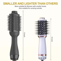 Mini Sèche-Cheveux Ionique Portable du Fabricant avec Brosse Diffuseur Volumisante et Coiffante Électrique AC pour Maison, Hôtel, Garage, Extérieur