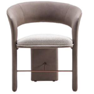 Chaise de salle à manger moderne en mousse haute résilience, revêtement en cuir microfibre de qualité supérieure / tissu, avec structure en acier et noyau en bois - Product Image 1