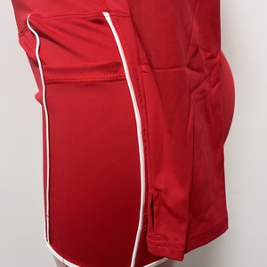 E5103-2026 Nuovi Arrivi Moda Slim Fit Top con Zip a Manica Lunga e Tasche per i Pollici + Pantaloncini Set 2 Pezzi per Donna - Product Image 6