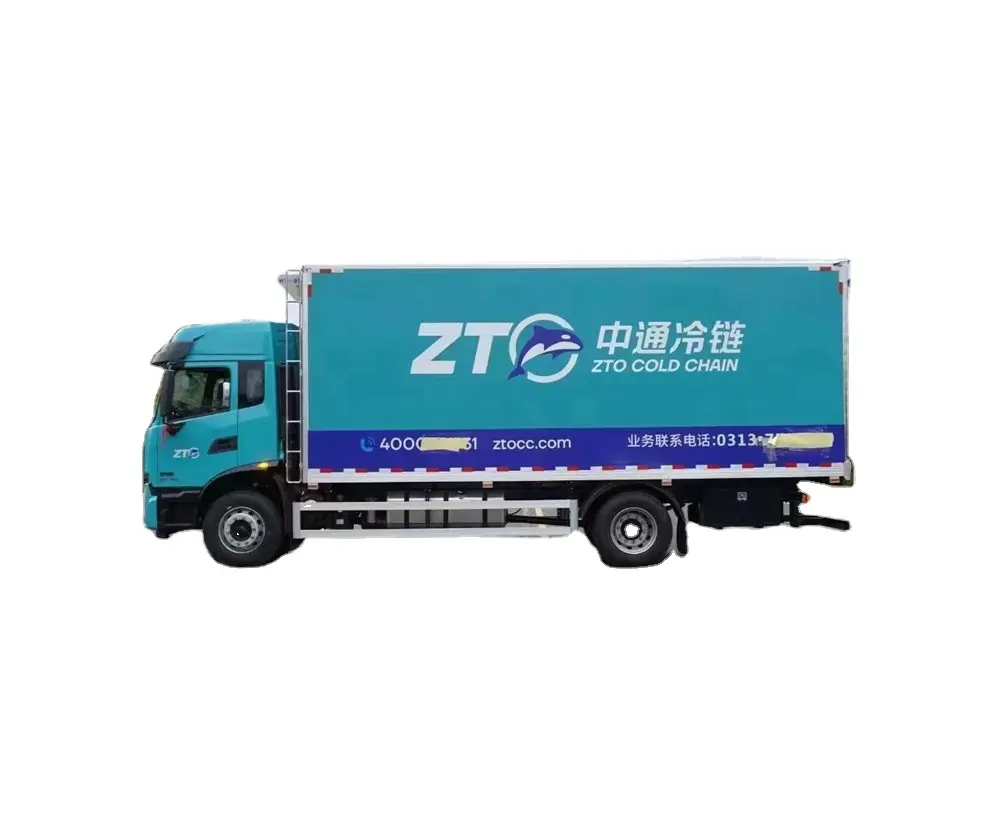 China Brand Second Hand 10 tons Live Fish Refrigerated Truck cold storage van For Sale