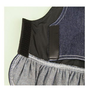 2025 Dog Apparel Jean Jacket Pet Dog <strong>Harness</strong> Denim Jeans Dog Denim <strong>Dress</strong> With Hole - Product Image 4