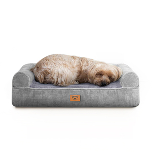 Factory Custom High Quality Breathable Orthopedic Grey Chenille Cooling Gel And Memory Foam <strong>Pet</strong> Dog Wholesale <strong>square</strong> Bulk <strong>Beds</strong> - Product Image 6