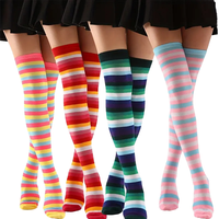 Xianghui vente en gros femmes cinq doigts décontracté équipage chaussettes à la mode coloré coton respirant antibactérien tricoté Technique