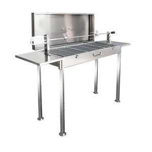 Brocheta de acero inoxidable Barbacoa Estufa de carbón Parillia Rotatif Hibachi <span class=keywords><strong>Parrilla</strong></span> de barbacoa con capucha - Product Image 2