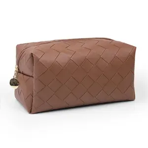 Elegant Woven Pattern Toilet Bag Big Pack Wash Bag Cosmetic Bag