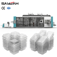 Automatische multi-station plastic thermoformmachine voor het maken van PET PP voedselbakjes, deksels en wegwerpcontainers