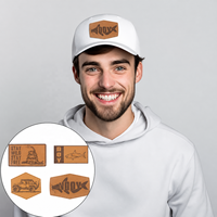 Accessoires vestimentaires, fabricant de patchs en denim, étiquettes en cuir véritable avec logo laser personnalisé