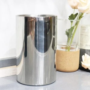 Chất Lượng Cao 1.4L Dày Thẳng Băng Xô Thiết Kế Cổ Điển Kim Loại Ngoài Trời Thanh Rượu Vang Thùng Trực Tiếp Nhà Sản Xuất Bán Hàng Bên Mát - Product Image 2