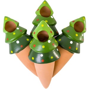 Dispositivo <span class=keywords><strong>de</strong></span> Autorriego para Árbol <span class=keywords><strong>de</strong></span> Navidad <span class=keywords><strong>de</strong></span> Cerámica Terracota Roja, Regador <span class=keywords><strong>de</strong></span> Flores, Irrigador <span class=keywords><strong>de</strong></span> Goteo Automático, Juego <span class=keywords><strong>de</strong></span> 4 Goteros <span class=keywords><strong>de</strong></span> Agua - Product Image 1