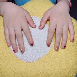 <span class=keywords><strong>Uñas</strong></span> Postizas Pintadas a Mano para Niñas, Diseño de Gato, Estilo Guerreira, Adhesivos Removibles para <span class=keywords><strong>Uñas</strong></span> - Product Image 3