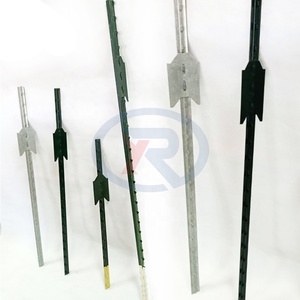 <span class=keywords><strong>Poteau</strong></span> de clôture en T de type ferme, peint en vert, clouté, de 6 pi et 8 pi, pour jardin et ferme / <span class=keywords><strong>Poteau</strong></span> en T en acier personnalisé utilisé pour la clôture du bétail - Product Image 3