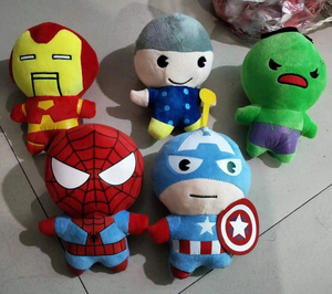 Nhà Máy Bán buôn 17-20cm siêu anh hùng avengeres Anime nhồi đồ chơi sang trọng người nhện sắt Mans Đội trưởng cần cẩu máy búp bê sang trọng - Product Image 3