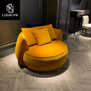 <span class=keywords><strong>Haute</strong></span> qualité velours tissu repos <span class=keywords><strong>chaise</strong></span> pivotante hôtel hall <span class=keywords><strong>chaise</strong></span> <span class=keywords><strong>rotative</strong></span> moderne canapé simple grand canapé rond <span class=keywords><strong>chaise</strong></span> - Product Image 2