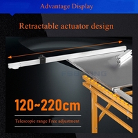 Scie circulaire à table coulissante industrielle pliable de type chariot, portable, pour la fabrication de meubles et le travail du bois
