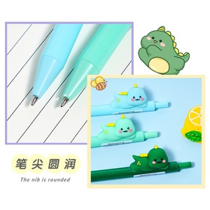 Stylo <span class=keywords><strong>Gel</strong></span> Dinosaure Adorable 0,7 mm Écriture Fluide Design à Pression Embout en PVC Souple Corps Ergonomique Cadeau Idéal École Bureau Fête - Product Image 5