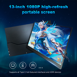 Moniteur portable LED IPS de 13,3 pouces Gamme de couleurs 100% SRGB Type-C avec haut-parleur intégré pour les designers et les voyages d'affaires - Product Image 4