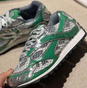 Zapatos de Diseñador Bottegas Venetas Orbit Silberne, Zapatillas Deportivas de Verano con Cordones, Parte Superior de Cuero Genuino, Antideslizantes - Product Image 1