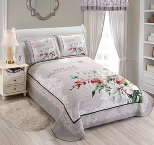 Vua Kích Thước Tùy Chỉnh Màu Sắc Chắp Vá Chăn Sợi Nhỏ Phong Cách Mỹ Tất Cả Các Mùa Chống Vi Khuẩn 3D In Trải Giường Bộ 3-Mảnh - Product Image 3