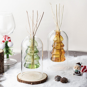 Bouteille d'arôme créative à double couche en verre soufflé transparent, décoration intérieure nordique pour Noël, décoration florale hydroponique - Product Image 2