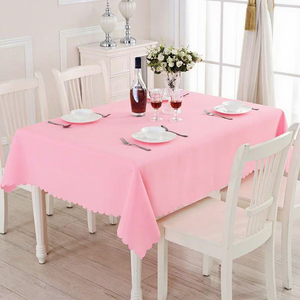 Nappe rectangulaire durable en polyester à bord ondulé pour mariage, banquet, fête, hôtel, <span class=keywords><strong>restaurant</strong></span> - Product Image 5