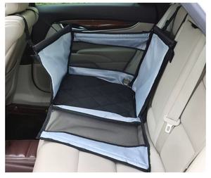 Penutup Kursi Mobil Hewan Peliharaan Kain Oxford Pengaman Booster Anjing Harness Kucing Kecil/Medan Hewan Peliharaan Hitam Abu-abu Portabel Tas Perjalanan - Product Image 6