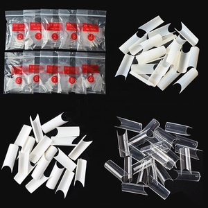 Misscheering 500 unids/set acrílico francés estilo <span class=keywords><strong>Natural</strong></span> uñas falsas consejos U-Forma de - Product Image 5