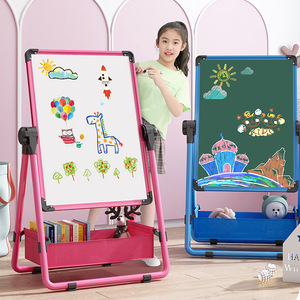 <span class=keywords><strong>Pizarra</strong></span> Magnética de Doble Cara para Niños, <span class=keywords><strong>Pizarra</strong></span> Elevadora Familiar, Caballete de Graffiti para Escribir y Dibujar para Niños - Product Image 2