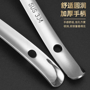 Ensemble de louches en acier inoxydable 304 pour cuisine, cuillère passoire à soupe, cuillère pour fondue, durable, lavage à la main uniquement - Product Image 5