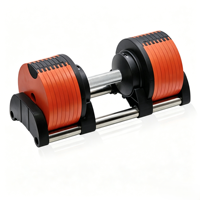 Ensemble d'haltères réglables en acier 16kg 40kg à changement rapide 2kg 5lb pour la musculation en salle de sport et les poids libres