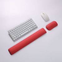 Support de repose-poignet pour clavier et tapis de souris avec rembourrage confortable en mousse à mémoire de forme, base en caoutchouc antidérapante pour PC portable Mac