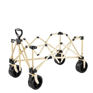 Outdoor Camping <b>Cart</b> 90x51x56cm <b>Foldable</b> Four-Wheel Q195 Steel Frame 600D Oxford Cloth For Picnic Park Use - Product Image 2