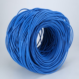 Sólido PE aislado 300m Cat6 utp cable de red de rojo Cat6 de cobre desnudo 0,55mm BC 23awg PVC Router Modem Lead - Product Image 5