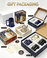 Grande Chope à Bière en Céramique Vintage Grande Capacité avec Décalcomanie, Couvercle et Poignée, Réutilisable, pour Bar, Logo Personnalisé, Souvenir de Festival, Vaisselle
