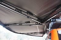 Tente de toit avec auvent à fermeture éclair à 270 degrés, autoportante, en PVC, avec éclairage LED à 270 degrés, pour le voyage, la randonnée et le tourisme en extérieur