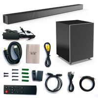 BS-18E ev sineması Surround ses sistemi kablosuz TV ses çubuğu Subwoofer kutusu Aux/USB/optik/koaksiyel/RCA dayanıklı plastik