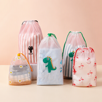 Sac de rangement étanche en gros avec cordon de serrage, pochette en plastique personnalisée pour la maison et les voyages