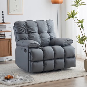 Fauteuil inclinable électrique de luxe moderne pour salon, canapé de relaxation individuel capitonné, mobilier de siège confortable et design à bascule - Product Image 3