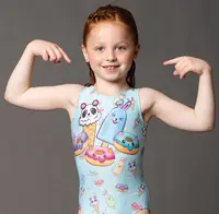 Không Tay Trẻ Em Bodysuits Kid Dancewear Cạnh Tranh Bán Buôn Khiêu Vũ Múa Ba Lê Cô Gái Thể Dục Leotards