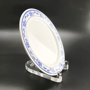 Supports d'assiettes en <span class=keywords><strong>acrylique</strong></span> transparent personnalisés Supports d'assiettes Affichage Place Réglage Ustensiles de cuisine Armoire Maison Organisateur Présentoirs - Product Image 3