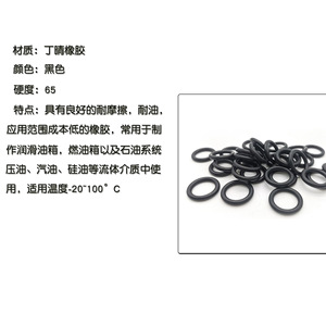 Joint torique en nitrile Kairuite, diamètre du fil 2,4 mm, diamètre extérieur 44-58 mm, résistance chimique pour applications de conduites d'eau - Product Image 5